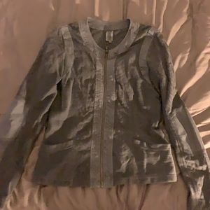 XCVI Light Jacket with Zebra Detail